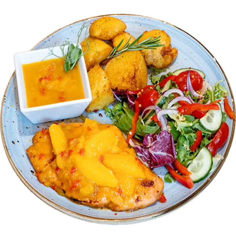 Filet z kurczaka w pomarańczach